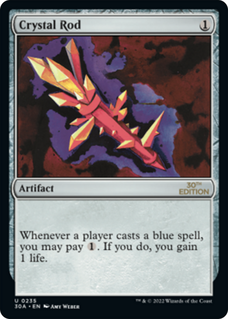 Crystal Rod (30A-235) - 30th Anniversary Edition - Premium MTG Single from Wizards of the Coast - Just $0.96! Shop now at Game Crave Tournament Store