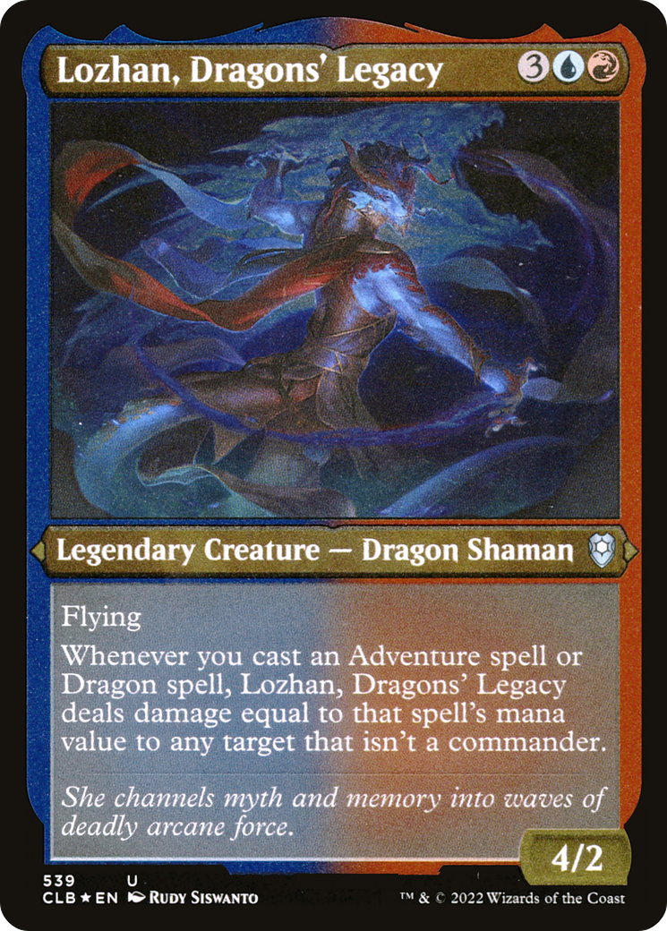 Lozhan, Dragons' Legacy (CLB-539) - Commander Legends: Battle for Baldur's Gate Etched Foil - Premium MTG Single from Wizards of the Coast - Just $0.30! Shop now at Game Crave Tournament Store