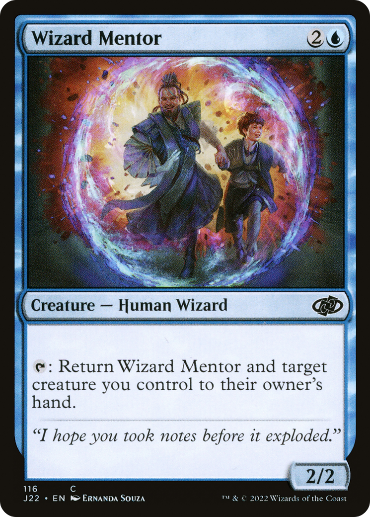 Wizard Mentor (J22-116) - Jumpstart 2022 - Premium MTG Single from Wizards of the Coast - Just $0.08! Shop now at Game Crave Tournament Store
