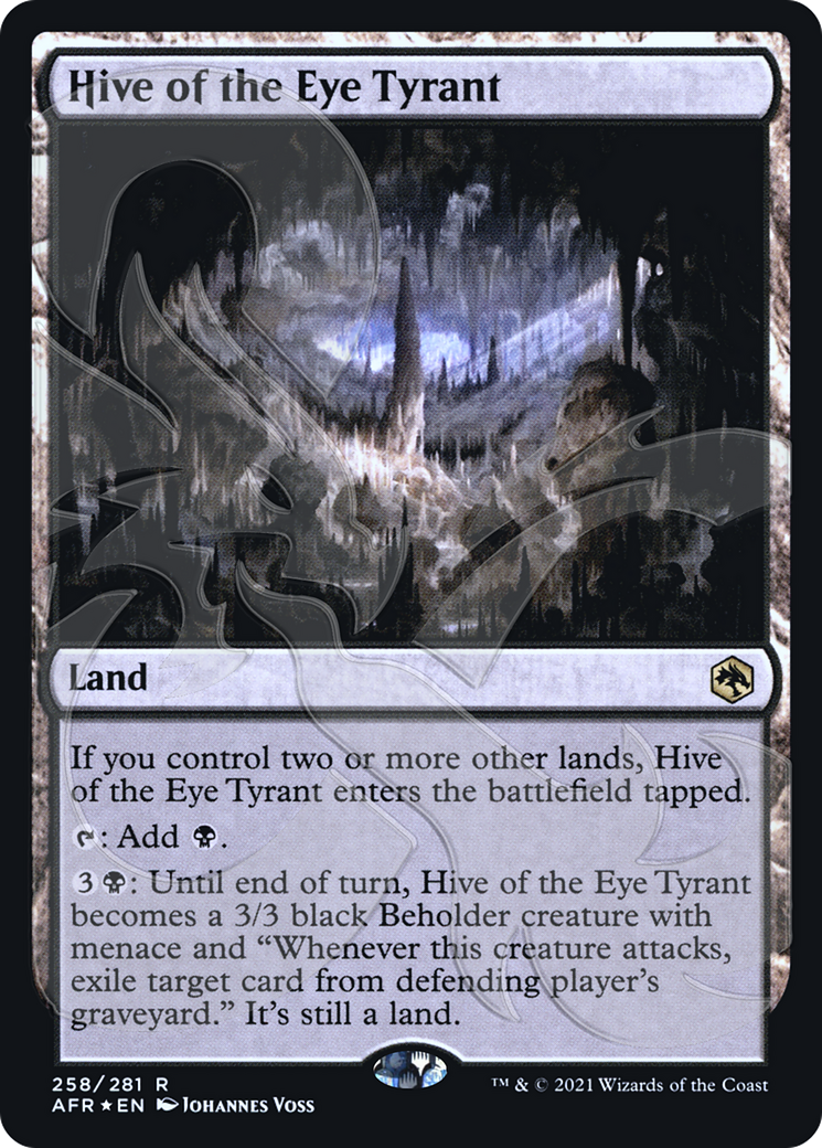 Hive of the Eye Tyrant (PAFR-258A) - Adventures in the Forgotten Realms Promos Foil - Premium MTG Single from Wizards of the Coast - Just $7.63! Shop now at Game Crave Tournament Store