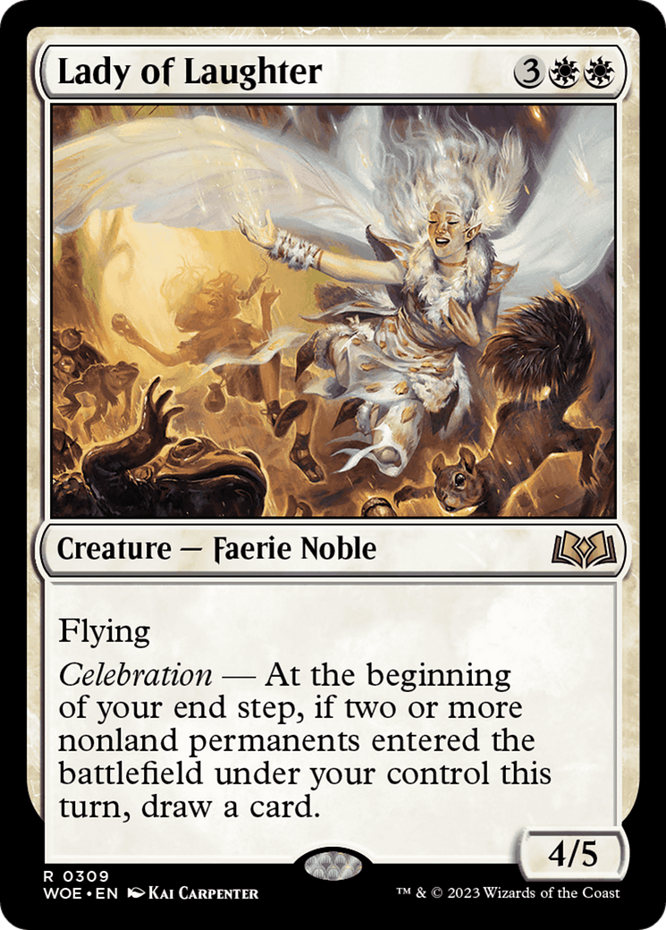 Lady of Laughter (WOE-309) - Wilds of Eldraine - Premium MTG Single from Wizards of the Coast - Just $0.08! Shop now at Game Crave Tournament Store