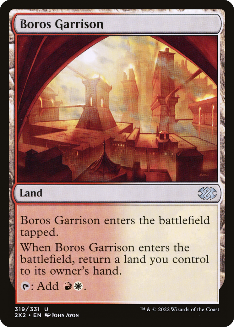 Boros Garrison (2X2-319) - Double Masters 2022 Foil - Premium MTG Single from Wizards of the Coast - Just $0.25! Shop now at Game Crave Tournament Store