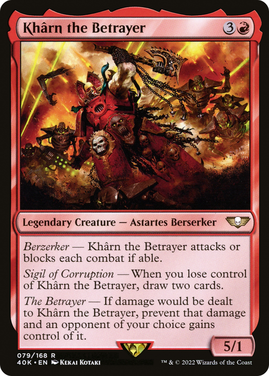 Khârn the Betrayer (40K-079) - Warhammer 40,000 Commander - Premium MTG Single from Wizards of the Coast - Just $4.68! Shop now at Game Crave Tournament Store