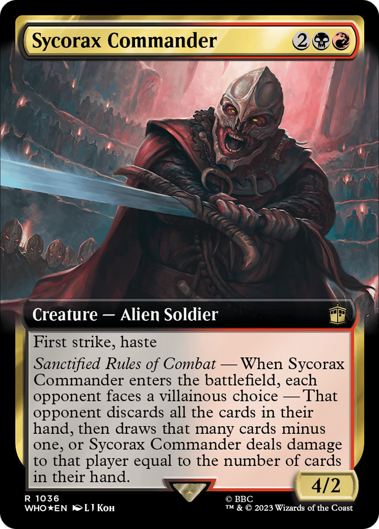 Sycorax Commander (WHO-1036) - Doctor Who: (Extended Art) Foil - Premium MTG Single from Wizards of the Coast - Just $0.13! Shop now at Game Crave Tournament Store