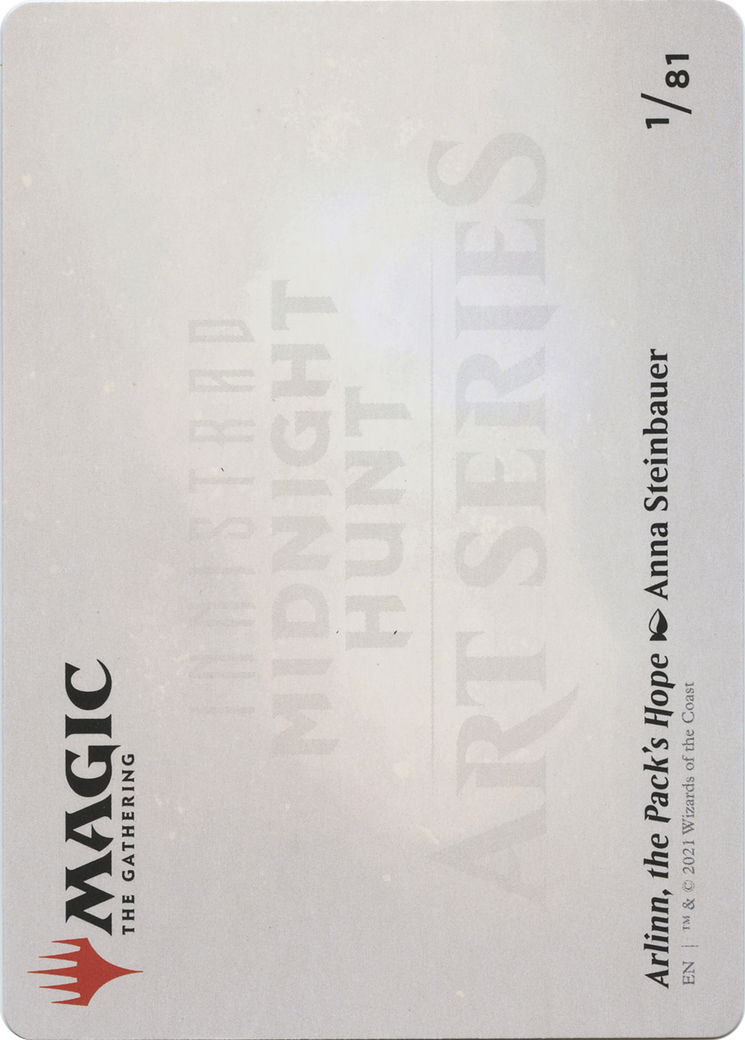 Arlinn, the Pack's Hope // Arlinn, the Pack's Hope (AMID-001) - Midnight Hunt Art Series (Borderless) Foil - Premium MTG Single from Wizards of the Coast - Just $0! Shop now at Game Crave Tournament Store