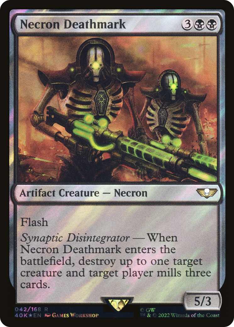 Necron Deathmark (40K-42★) - Warhammer 40,000 Commander Foil - Premium MTG Single from Wizards of the Coast - Just $2.20! Shop now at Game Crave Tournament Store