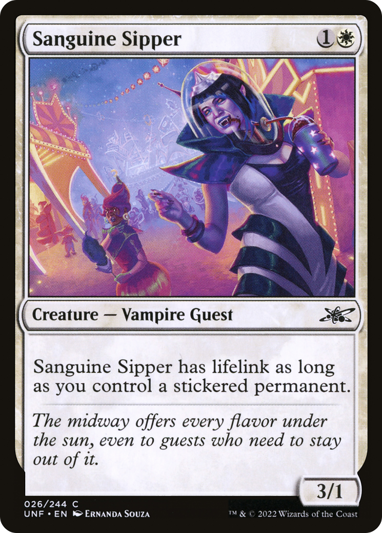 Sanguine Sipper (UNF-026) - Unfinity - Premium MTG Single from Wizards of the Coast - Just $0.08! Shop now at Game Crave Tournament Store
