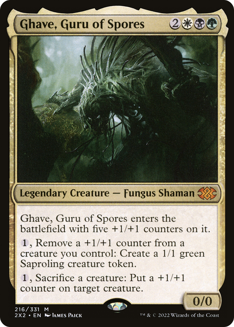 Ghave, Guru of Spores (2X2-216) - Double Masters 2022 - Premium MTG Single from Wizards of the Coast - Just $0.96! Shop now at Game Crave Tournament Store