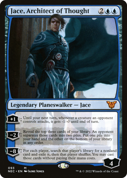 Jace, Architect of Thought (NEC-093) - Neon Dynasty Commander - Premium MTG Single from Wizards of the Coast - Just $0.08! Shop now at Game Crave Tournament Store