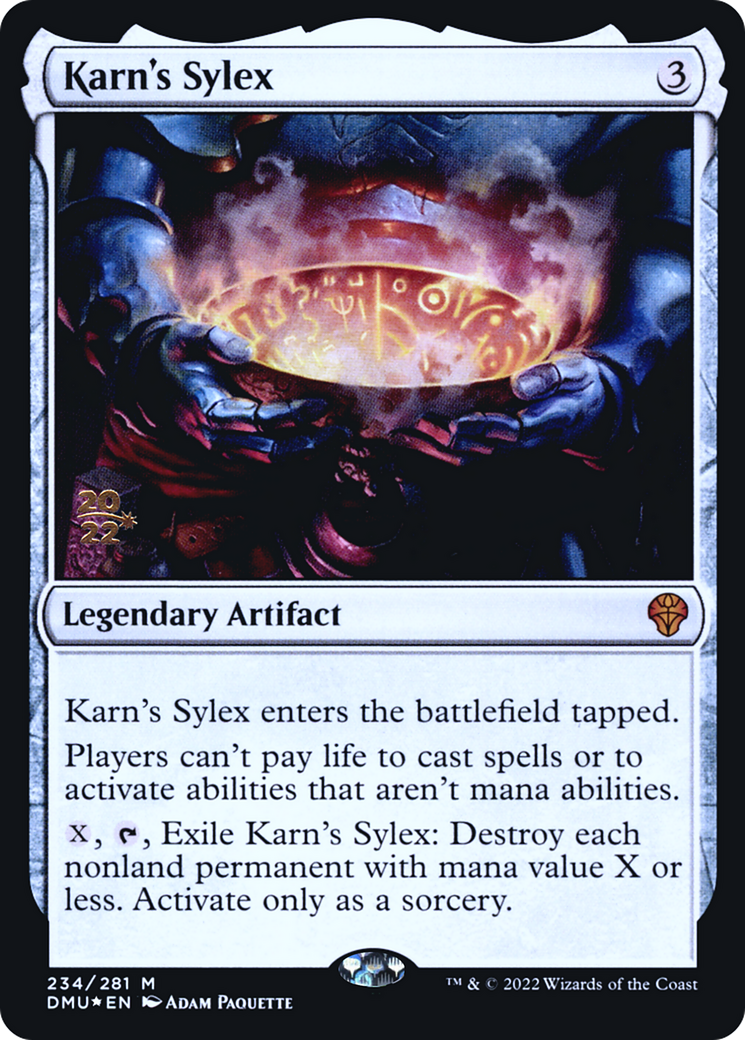 Karn's Sylex (PDMU-234S) - Dominaria United Promos Foil - Premium MTG Single from Wizards of the Coast - Just $0.66! Shop now at Game Crave Tournament Store