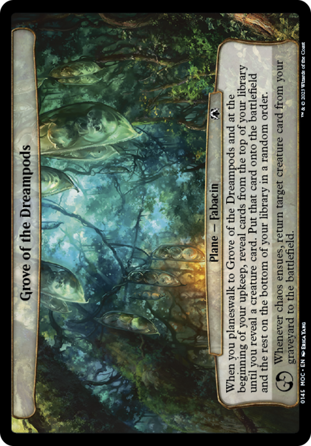Grove of the Dreampods (MOC-145) - March of the Machine Commander - Premium MTG Single from Wizards of the Coast - Just $0.08! Shop now at Game Crave Tournament Store