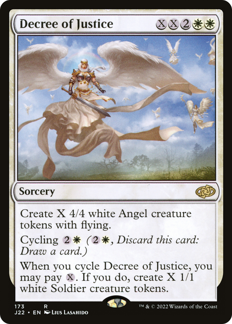 Decree of Justice (J22-173) - Jumpstart 2022 - Premium MTG Single from Wizards of the Coast - Just $0.25! Shop now at Game Crave Tournament Store