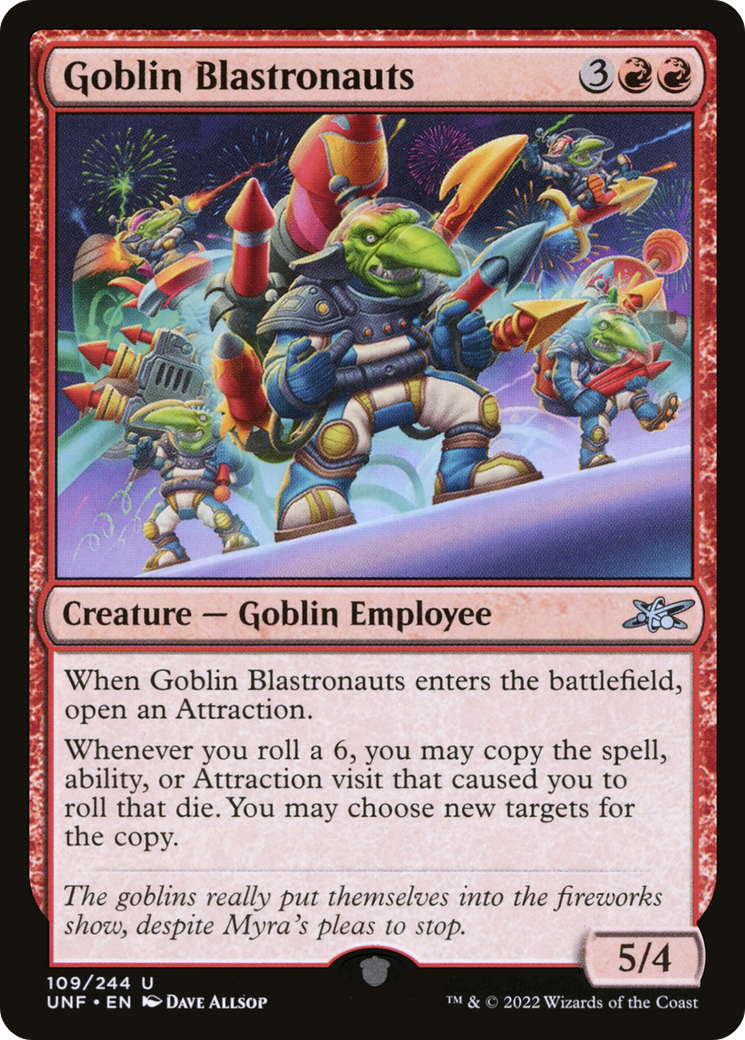 Goblin Blastronauts (UNF-109) - Unfinity - Premium MTG Single from Wizards of the Coast - Just $0.08! Shop now at Game Crave Tournament Store