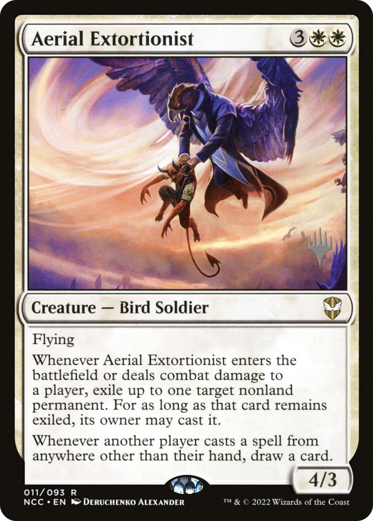 Aerial Extortionist (PNCC-11P) - New Capenna Commander Promos Foil - Premium MTG Single from Wizards of the Coast - Just $4.78! Shop now at Game Crave Tournament Store
