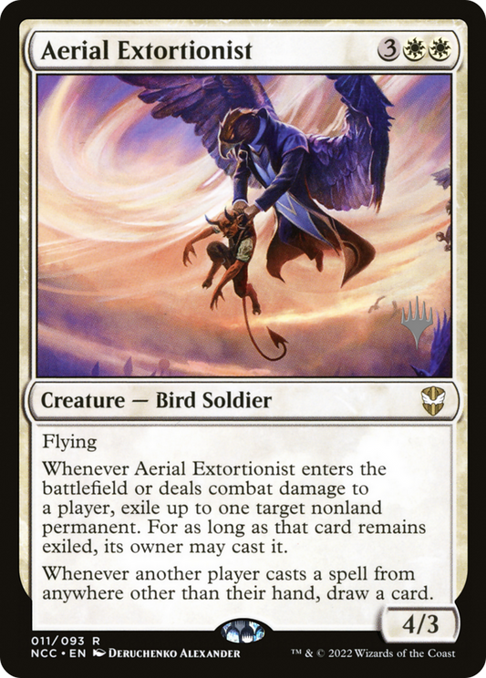 Aerial Extortionist (PNCC-11P) - New Capenna Commander Promos Foil - Premium MTG Single from Wizards of the Coast - Just $4.78! Shop now at Game Crave Tournament Store