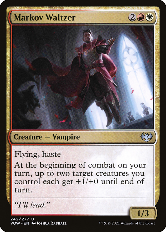 Markov Waltzer (VOW-242) - Innistrad: Crimson Vow - Premium MTG Single from Wizards of the Coast - Just $0.25! Shop now at Game Crave Tournament Store