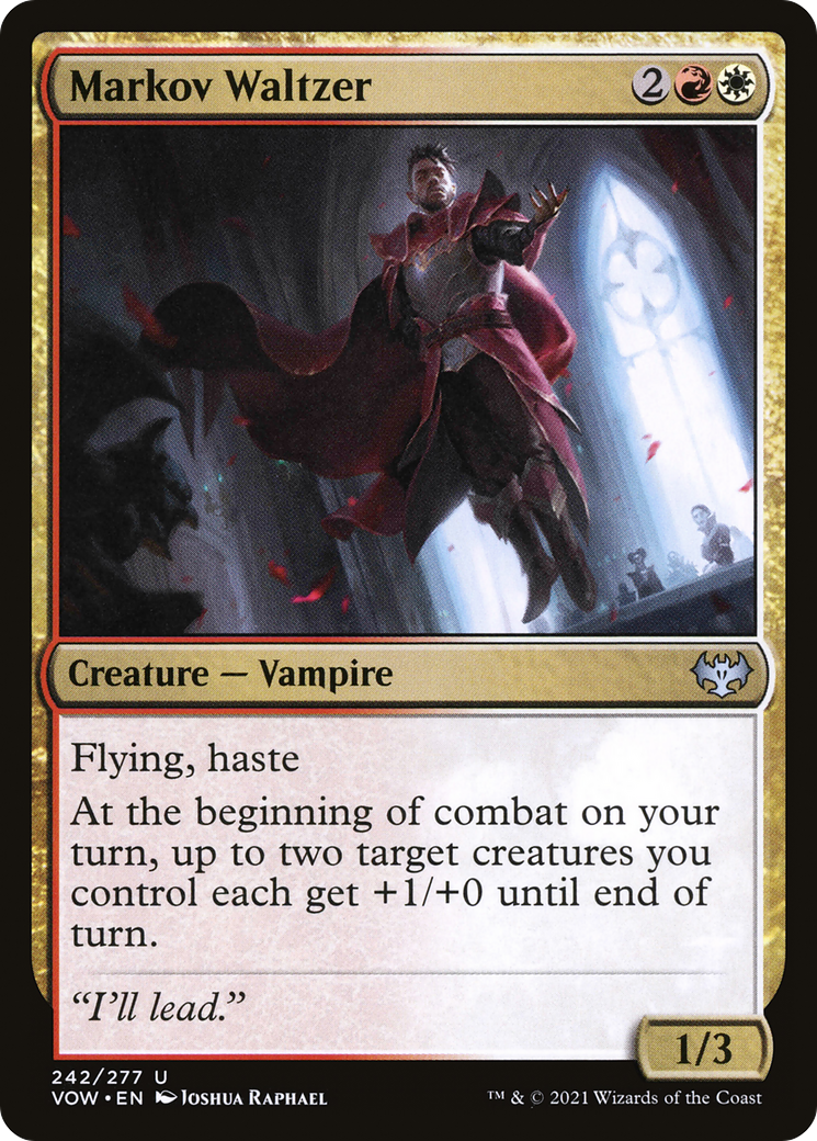 Markov Waltzer (VOW-242) - Innistrad: Crimson Vow Foil - Premium MTG Single from Wizards of the Coast - Just $0.25! Shop now at Game Crave Tournament Store
