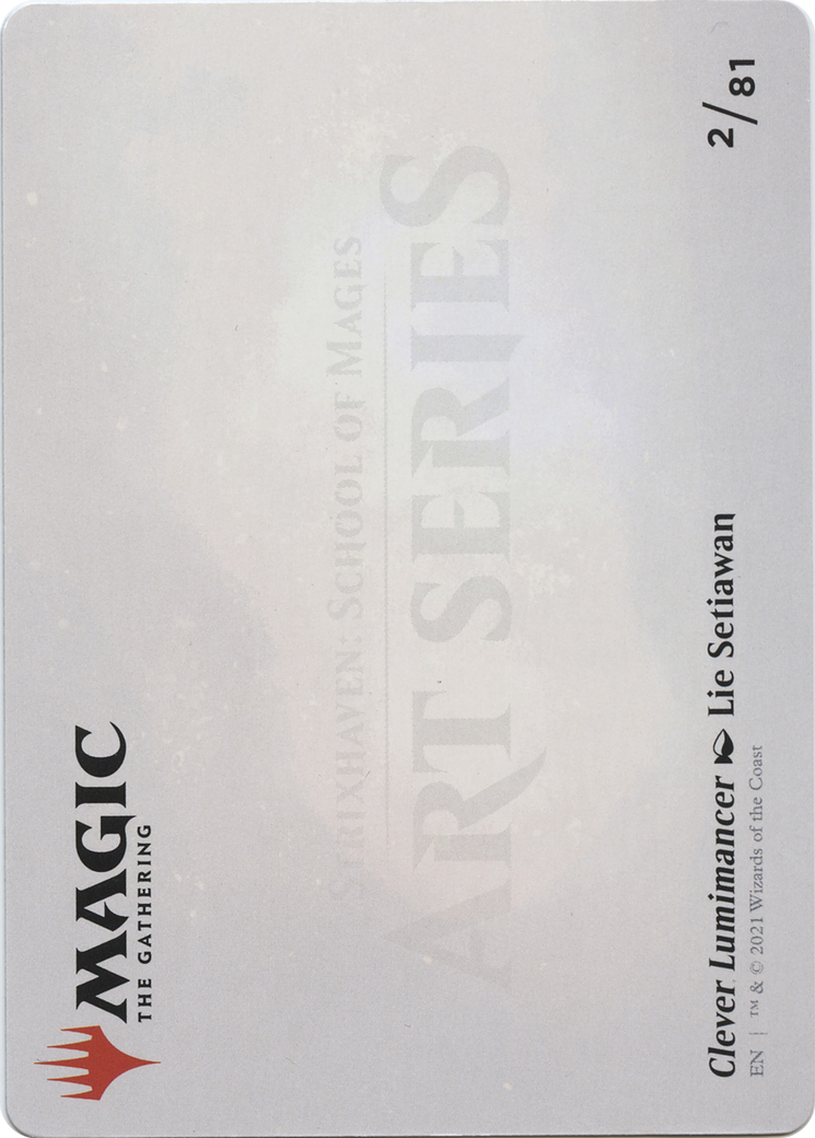 Clever Lumimancer // Clever Lumimancer (ASTX-002) - Strixhaven Art Series (Borderless) Foil - Premium MTG Single from Wizards of the Coast - Just $0! Shop now at Game Crave Tournament Store