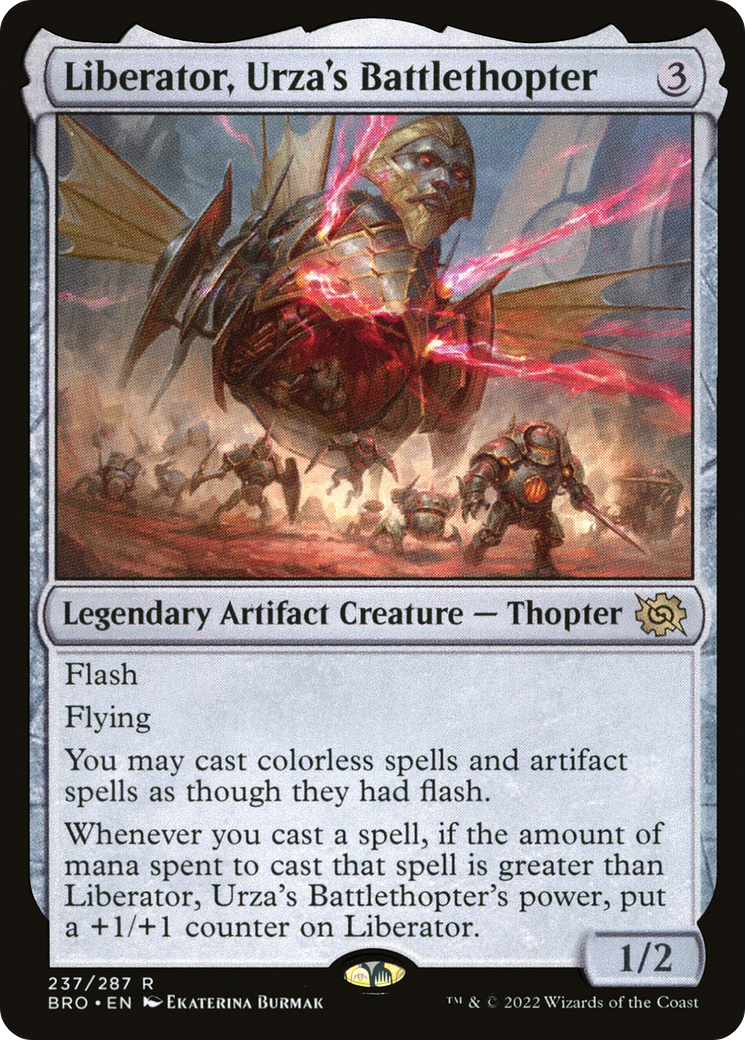 Liberator, Urza's Battlethopter (BRO-237) - The Brothers' War - Premium MTG Single from Wizards of the Coast - Just $2.94! Shop now at Game Crave Tournament Store