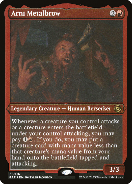 Arni Metalbrow (MAT-116) - March of the Machine: The Aftermath Etched Foil - Premium MTG Single from Wizards of the Coast - Just $0.08! Shop now at Game Crave Tournament Store