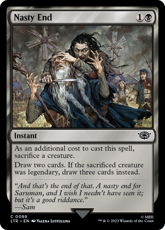 Nasty End (LTR-099) - The Lord of the Rings: Tales of Middle-earth - Premium MTG Single from Wizards of the Coast - Just $0.25! Shop now at Game Crave Tournament Store