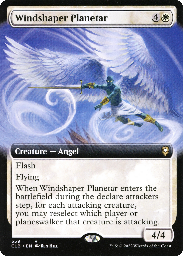 Windshaper Planetar (CLB-559) - Commander Legends: Battle for Baldur's Gate: (Extended Art) Foil - Premium MTG Single from Wizards of the Coast - Just $0.08! Shop now at Game Crave Tournament Store