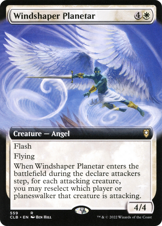 Windshaper Planetar (CLB-559) - Commander Legends: Battle for Baldur's Gate: (Extended Art) Foil - Premium MTG Single from Wizards of the Coast - Just $0.08! Shop now at Game Crave Tournament Store