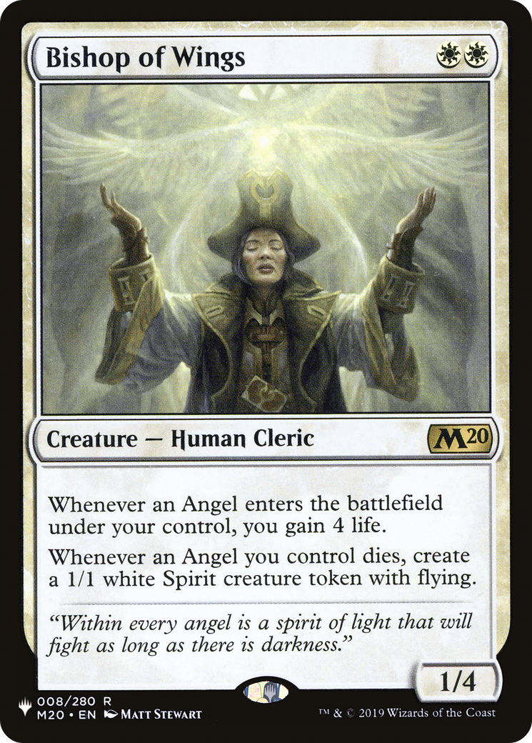 Bishop of Wings (PAGL-009) - Angels: They're Just Like Us but Cooler and with Wings - Premium MTG Single from Wizards of the Coast - Just $0.71! Shop now at Game Crave Tournament Store