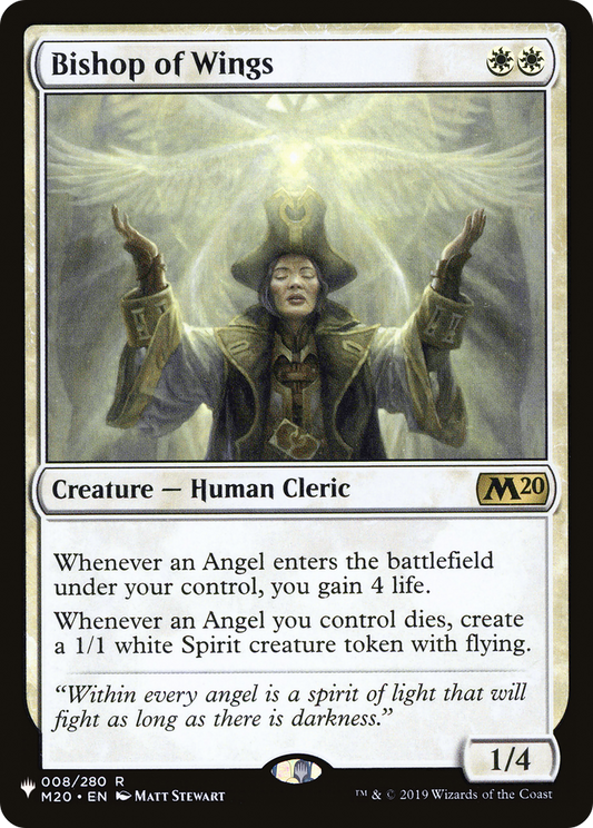 Bishop of Wings (PAGL-009) - Angels: They're Just Like Us but Cooler and with Wings - Premium MTG Single from Wizards of the Coast - Just $0.71! Shop now at Game Crave Tournament Store