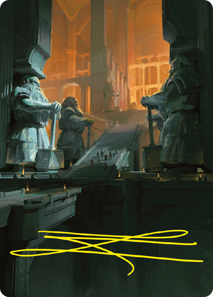 Mines of Moria // Mines of Moria (ALTR-056) - Tales of Middle-earth Art Series (Borderless) - Premium MTG Single from Wizards of the Coast - Just $0! Shop now at Game Crave Tournament Store