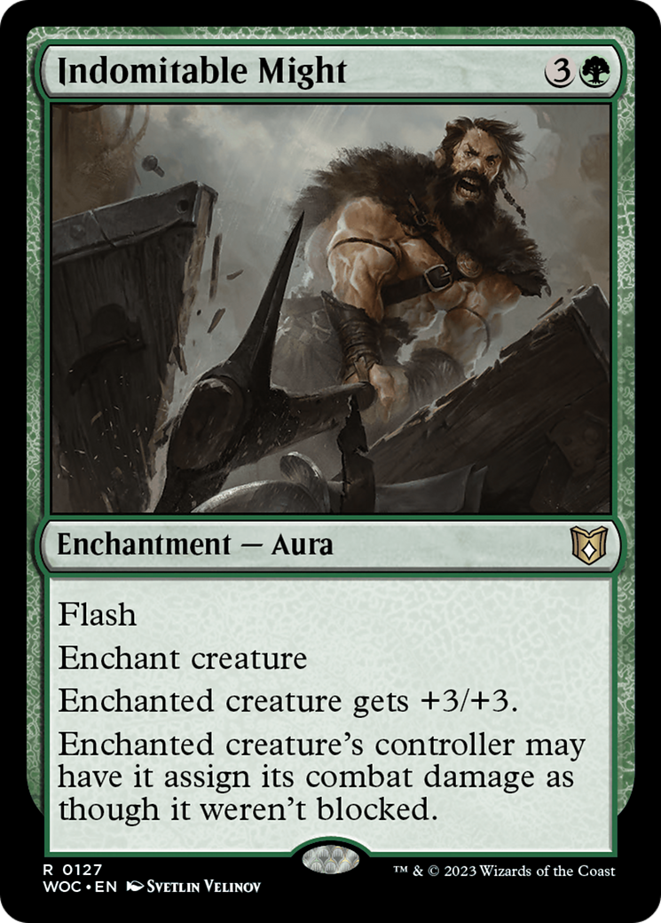 Indomitable Might (WOC-127) - Wilds of Eldraine Commander - Premium MTG Single from Wizards of the Coast - Just $0.15! Shop now at Game Crave Tournament Store