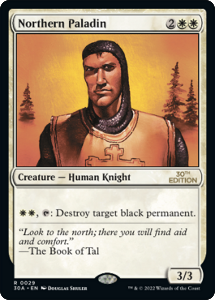 Northern Paladin (30A-029) - 30th Anniversary Edition - Premium MTG Single from Wizards of the Coast - Just $26.78! Shop now at Game Crave Tournament Store