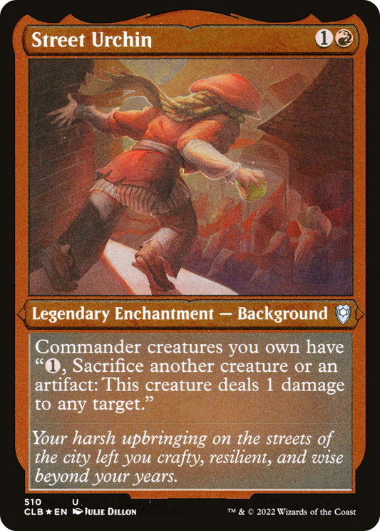 Street Urchin (CLB-510) - Commander Legends: Battle for Baldur's Gate Etched Foil - Premium MTG Single from Wizards of the Coast - Just $0.08! Shop now at Game Crave Tournament Store
