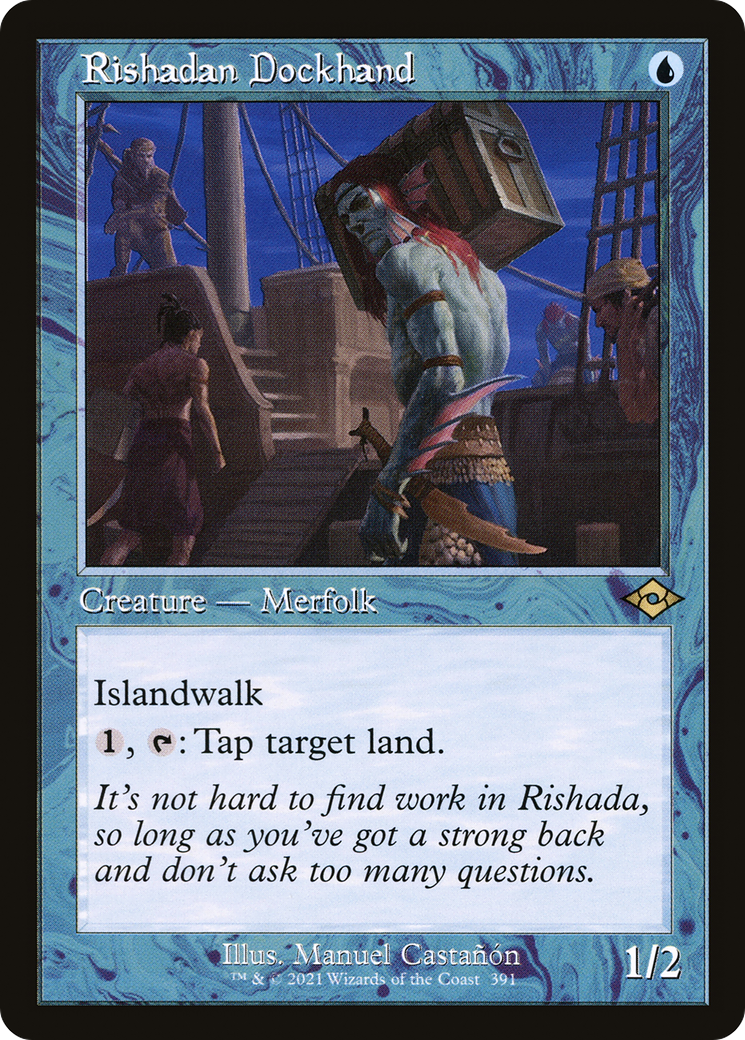 Rishadan Dockhand (MH2-391) - Modern Horizons 2 - Premium MTG Single from Wizards of the Coast - Just $0.41! Shop now at Game Crave Tournament Store