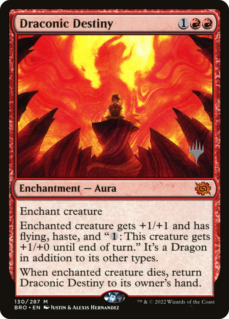 Draconic Destiny (PBRO-130P) - The Brothers' War Promos - Premium MTG Single from Wizards of the Coast - Just $0.11! Shop now at Game Crave Tournament Store