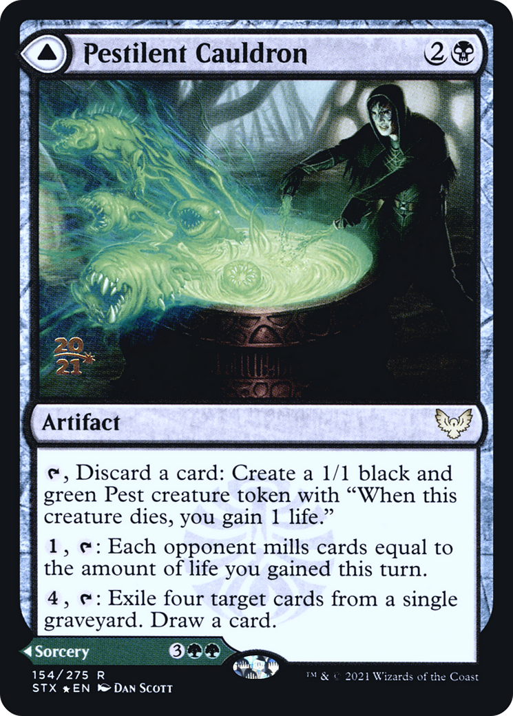 Pestilent Cauldron // Restorative Burst (PSTX-154S) - Strixhaven: School of Mages Promos Foil - Premium MTG Single from Wizards of the Coast - Just $0.08! Shop now at Game Crave Tournament Store