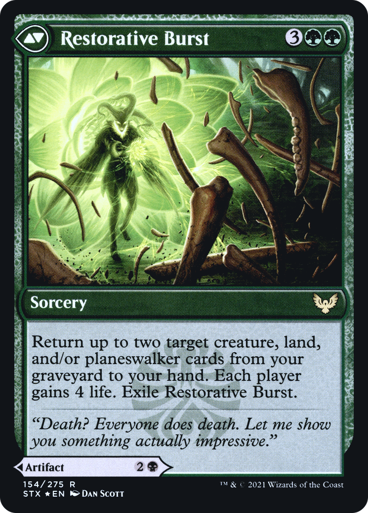 Pestilent Cauldron // Restorative Burst (PSTX-154S) - Strixhaven: School of Mages Promos Foil - Premium MTG Single from Wizards of the Coast - Just $0.08! Shop now at Game Crave Tournament Store