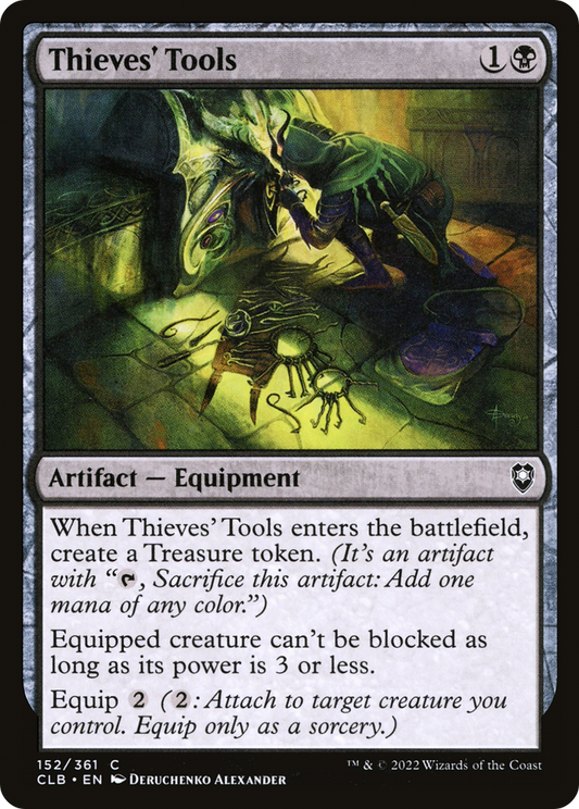 Thieves' Tools (CLB-152) - Commander Legends: Battle for Baldur's Gate - Premium MTG Single from Wizards of the Coast - Just $0.08! Shop now at Game Crave Tournament Store