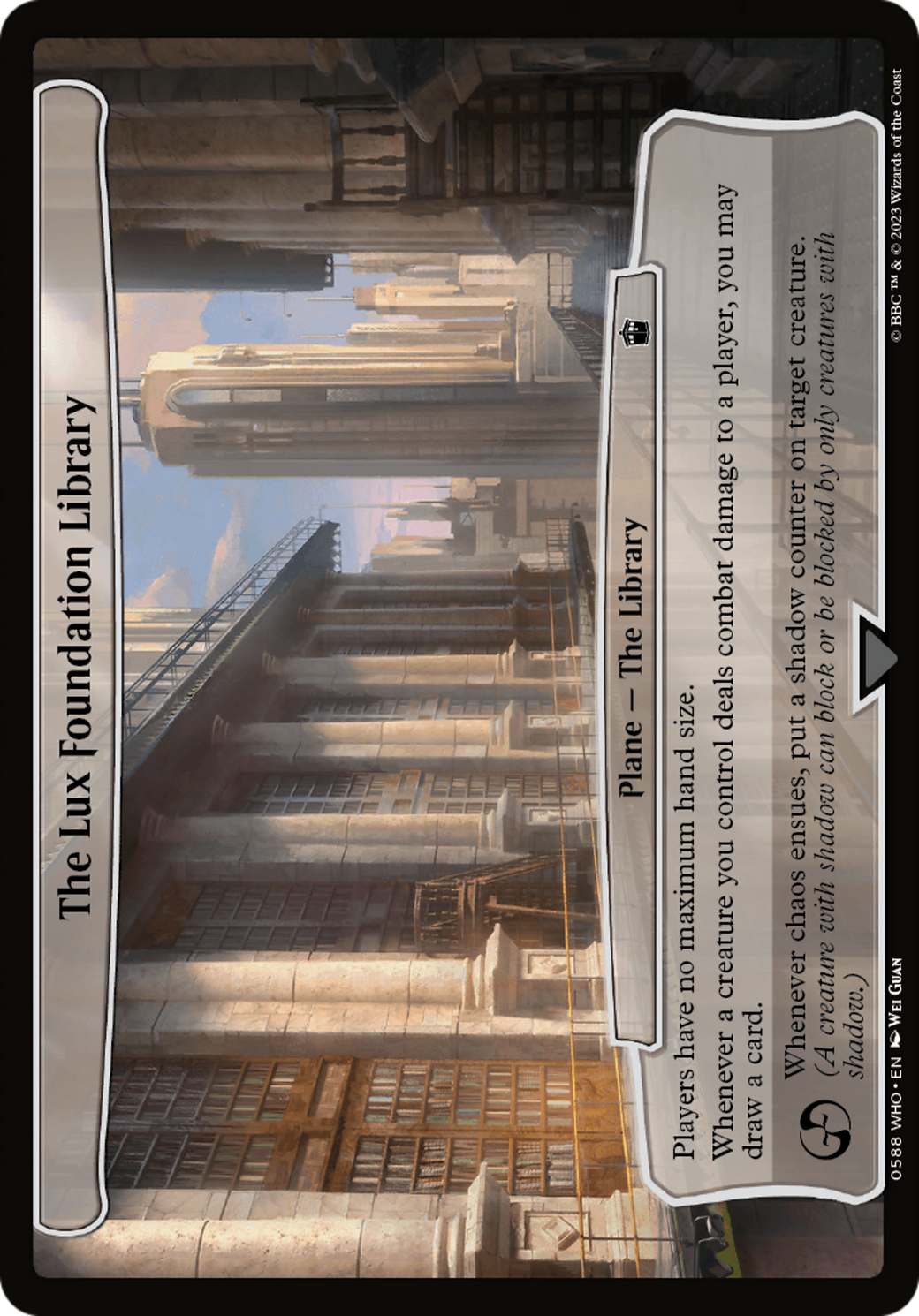 The Lux Foundation Library (WHO-588) - Doctor Who - Premium MTG Single from Wizards of the Coast - Just $0.12! Shop now at Game Crave Tournament Store