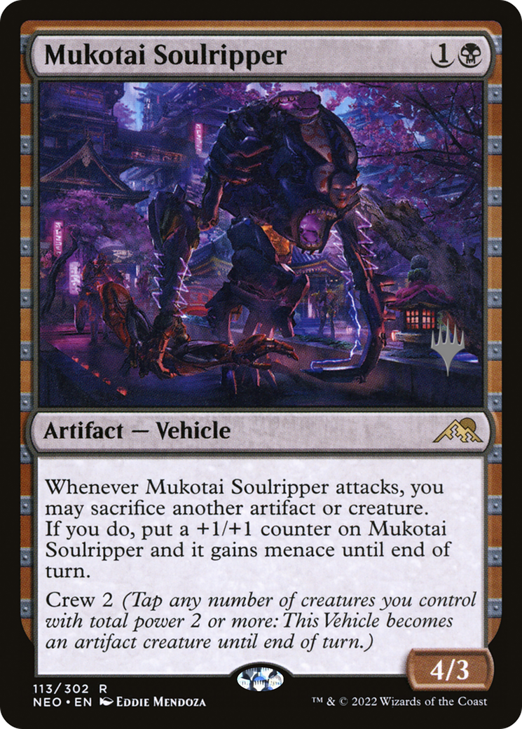 Mukotai Soulripper (PNEO-113P) - Kamigawa: Neon Dynasty Promos - Premium MTG Single from Wizards of the Coast - Just $0.38! Shop now at Game Crave Tournament Store
