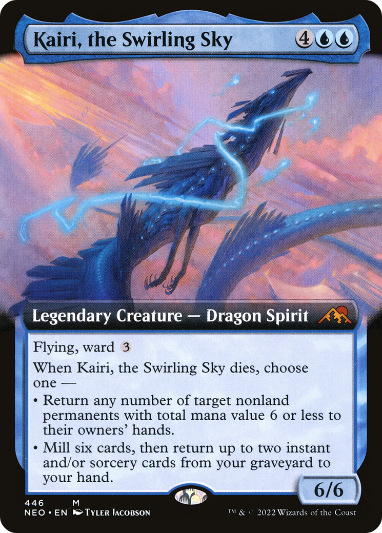 Kairi, the Swirling Sky (NEO-446) - Kamigawa: Neon Dynasty: (Extended Art) - Premium MTG Single from Wizards of the Coast - Just $0.08! Shop now at Game Crave Tournament Store