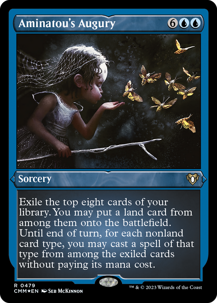 Aminatou's Augury (CMM-479) - Commander Masters Etched Foil - Premium MTG Single from Wizards of the Coast - Just $0.97! Shop now at Game Crave Tournament Store