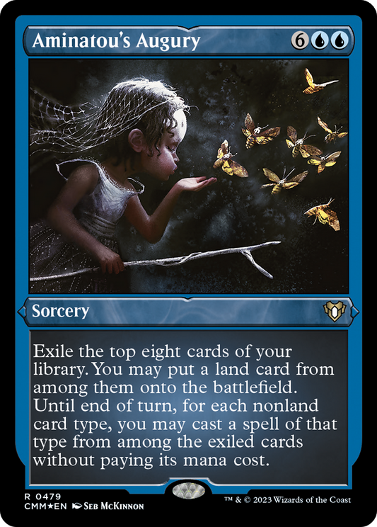 Aminatou's Augury (CMM-479) - Commander Masters Etched Foil - Premium MTG Single from Wizards of the Coast - Just $0.97! Shop now at Game Crave Tournament Store
