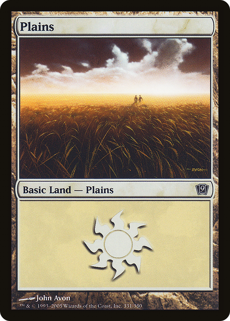 Plains (9ED-331★) - Ninth Edition Foil - Premium MTG Single from Wizards of the Coast - Just $0.41! Shop now at Game Crave Tournament Store