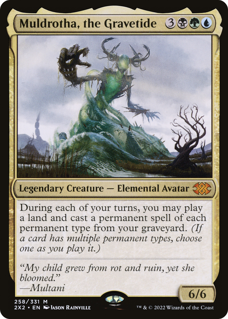 Muldrotha, the Gravetide (2X2-258) - Double Masters 2022 - Premium MTG Single from Wizards of the Coast - Just $6.34! Shop now at Game Crave Tournament Store