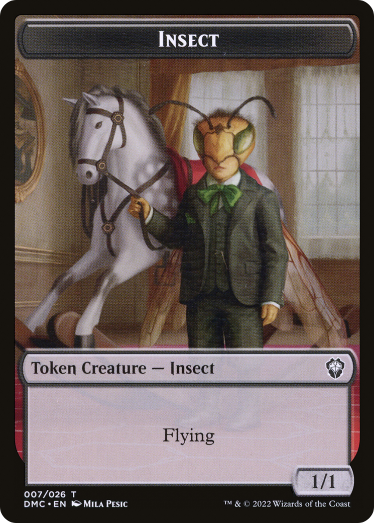 Insect (TDMU-007) - Dominaria United Tokens Foil - Premium MTG Single from Wizards of the Coast - Just $0! Shop now at Game Crave Tournament Store
