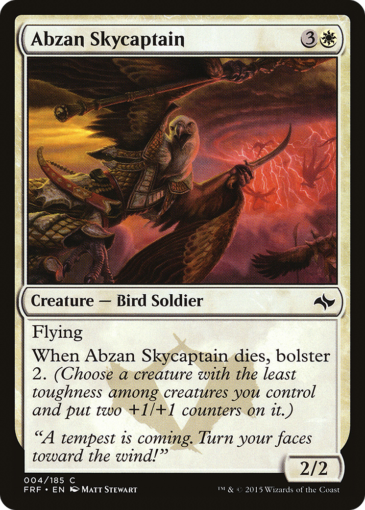 Abzan Skycaptain (FRF-004) - Fate Reforged - Premium MTG Single from Wizards of the Coast - Just $0.08! Shop now at Game Crave Tournament Store