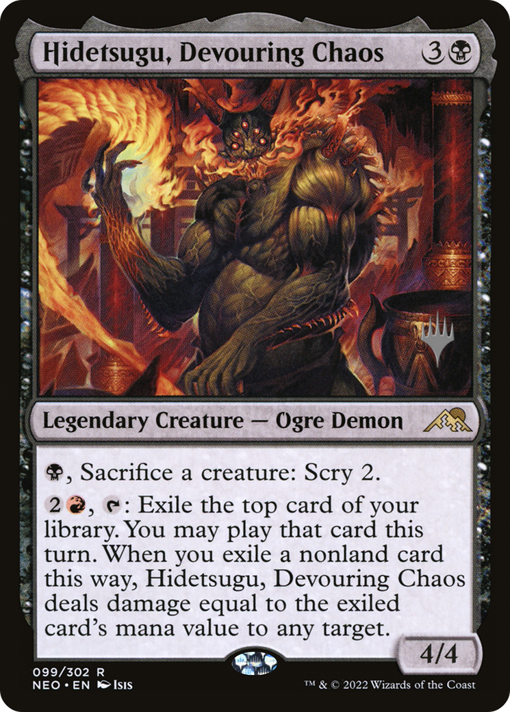 Hidetsugu, Devouring Chaos (PNEO-99P) - Kamigawa: Neon Dynasty Promos - Premium MTG Single from Wizards of the Coast - Just $0.42! Shop now at Game Crave Tournament Store