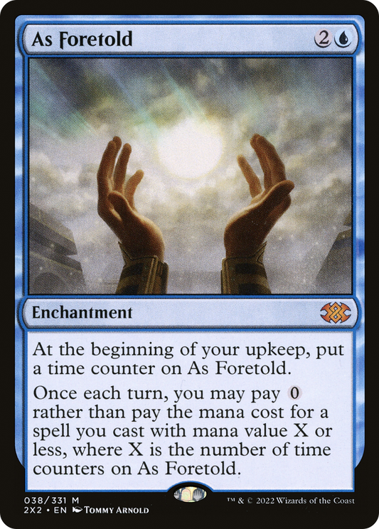 As Foretold (2X2-038) - Double Masters 2022 Foil - Premium MTG Single from Wizards of the Coast - Just $0.33! Shop now at Game Crave Tournament Store