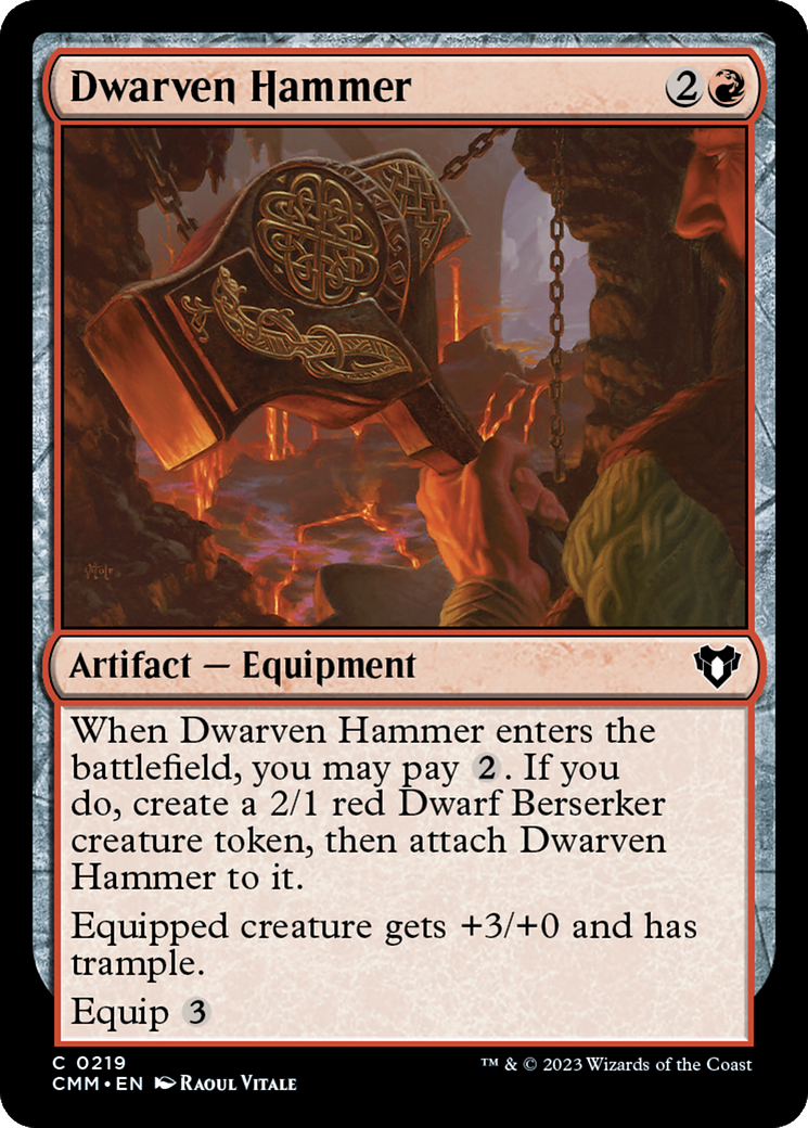 Dwarven Hammer (CMM-219) - Commander Masters - Premium MTG Single from Wizards of the Coast - Just $0.08! Shop now at Game Crave Tournament Store